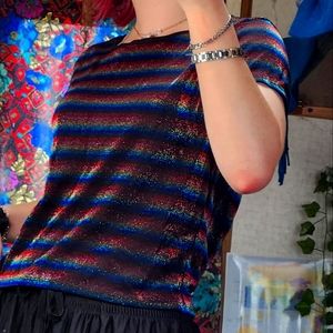 🌈GLITTER CROP TOP